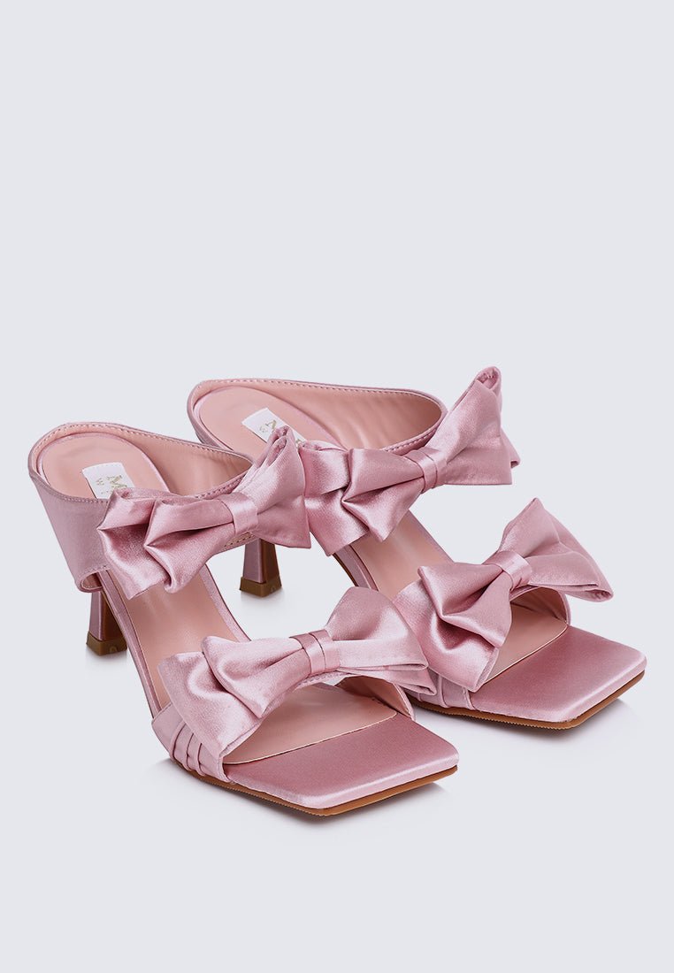 Sabrina Comfy Heels In PinkShoes - myballerine