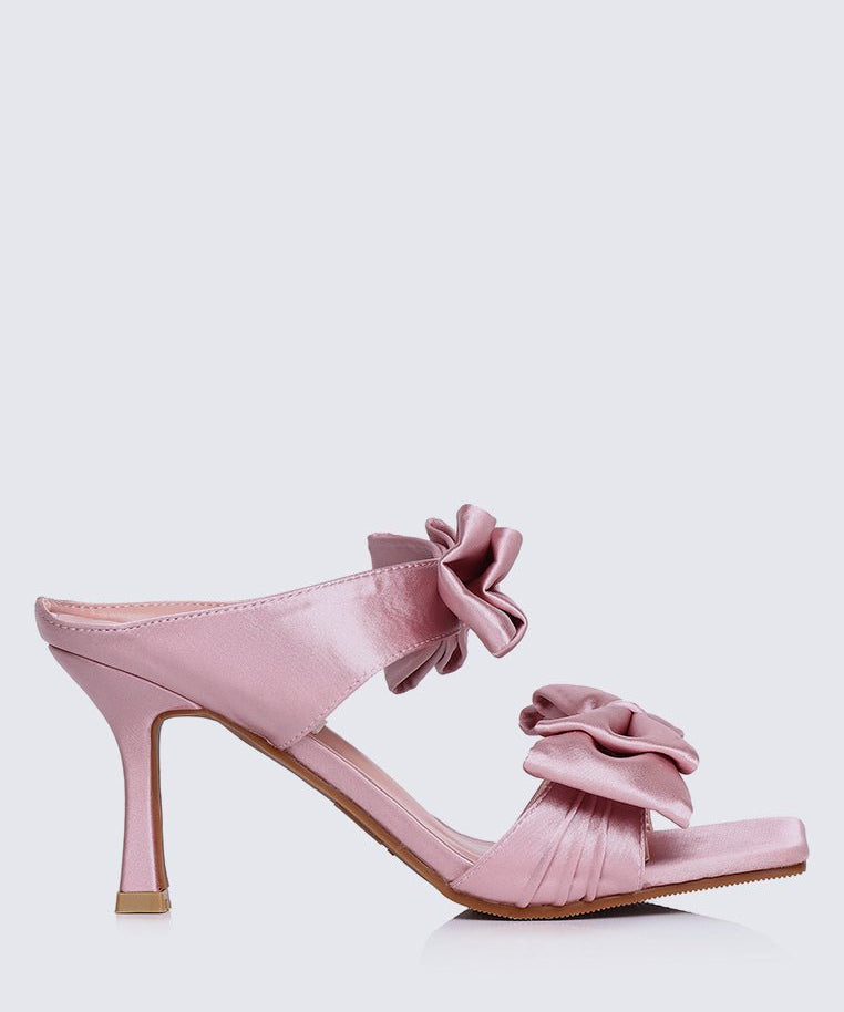 Sabrina Comfy Heels In PinkShoes - myballerine
