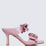Sabrina Comfy Heels In PinkShoes - myballerine