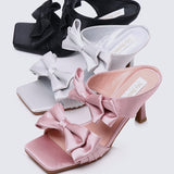 Sabrina Comfy Heels In SilverHeels - myballerine