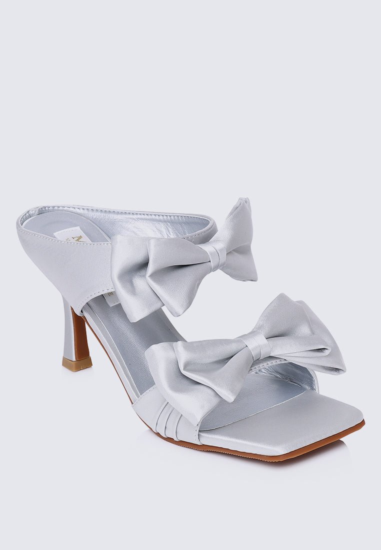 Sabrina Comfy Heels In SilverShoes - myballerine