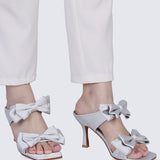 Sabrina Comfy Heels In SilverShoes - myballerine