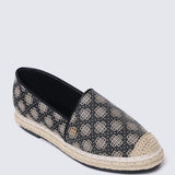 Salsya Comfy Espadrilles In BlackEspadrilles - myballerine