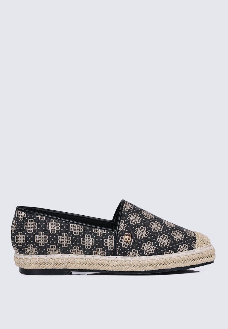 Salsya Comfy Espadrilles In BlackEspadrilles - myballerine