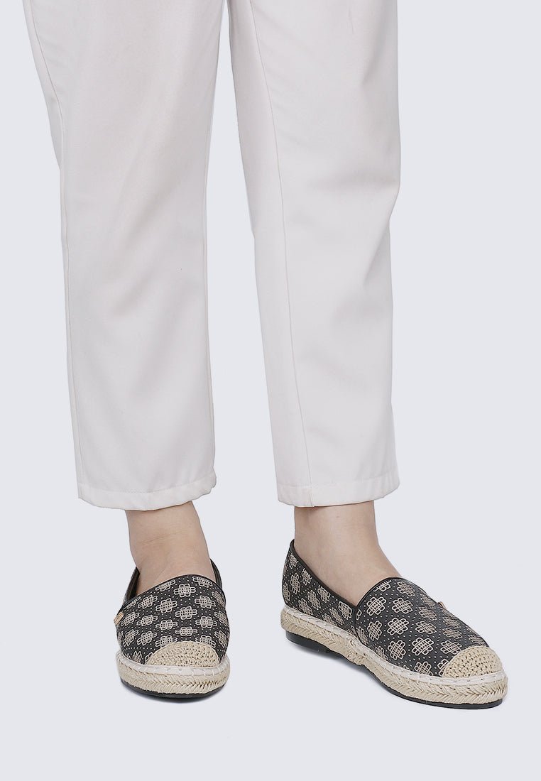 Salsya Comfy Espadrilles In BlackEspadrilles - myballerine