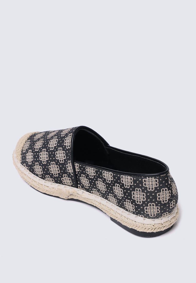 Salsya Comfy Espadrilles In BlackEspadrilles - myballerine