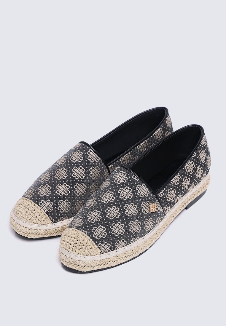 Salsya Comfy Espadrilles In BlackEspadrilles - myballerine