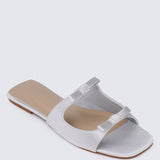 Samantha Comfy Sandals In SilverShoes - myballerine