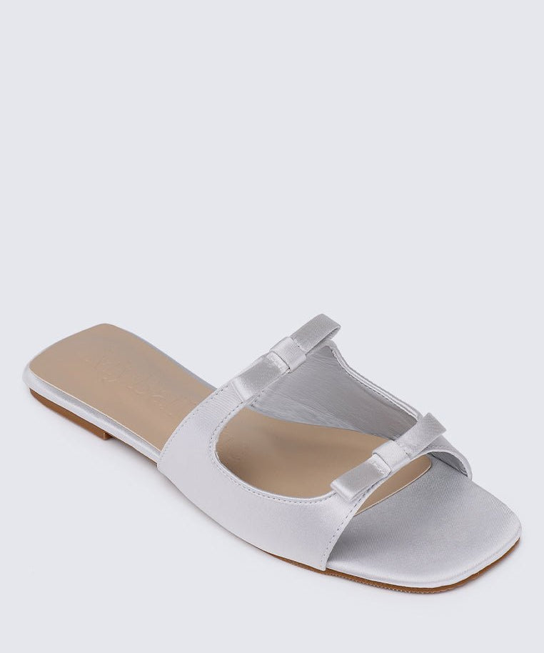 Samantha Comfy Sandals In SilverShoes - myballerine
