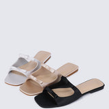 Samantha Comfy Sandals In SilverShoes - myballerine