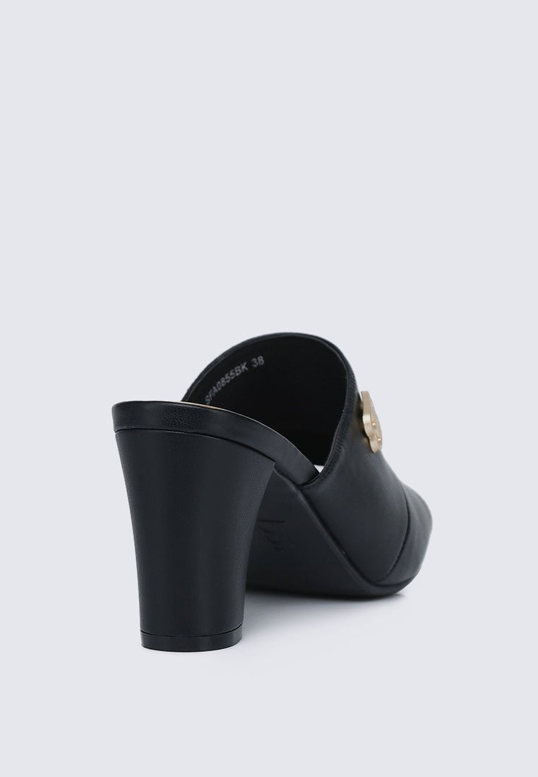 Sara Comfy Heels In BlackShoes - myballerine