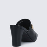 Sara Comfy Heels In BlackShoes - myballerine
