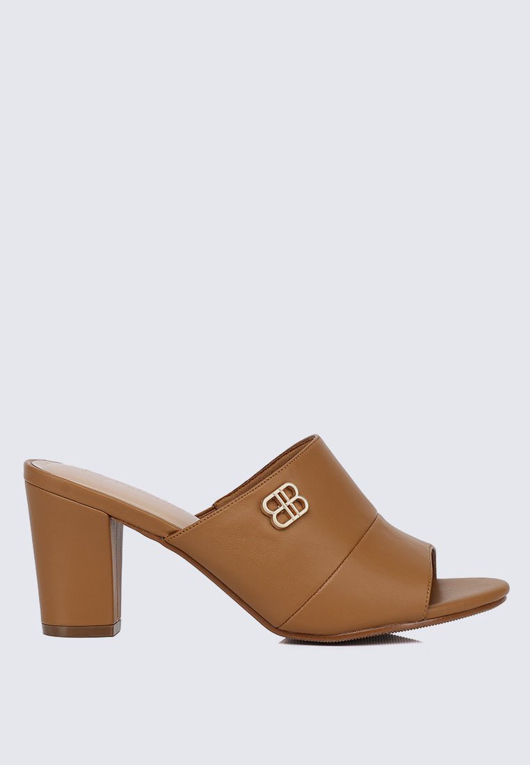 Sara Comfy Heels In BrownHeels - myballerine
