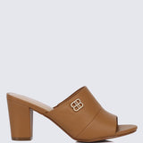Sara Comfy Heels In BrownHeels - myballerine