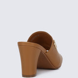 Sara Comfy Heels In BrownHeels - myballerine