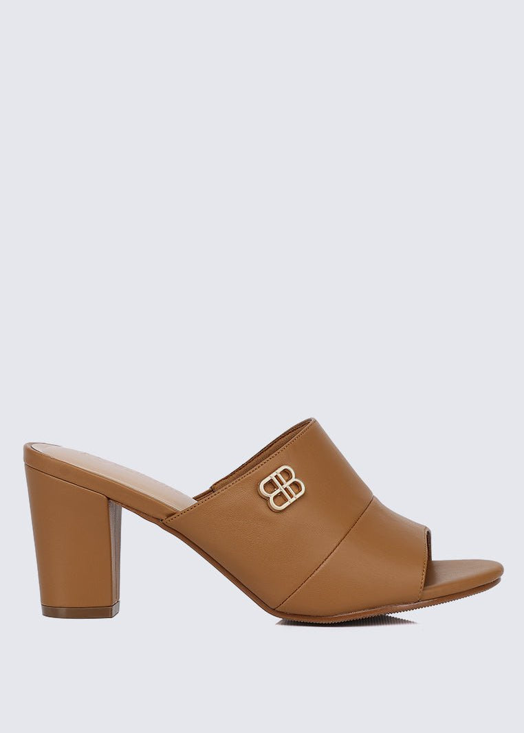 Sara Comfy Heels In BrownShoes - myballerine