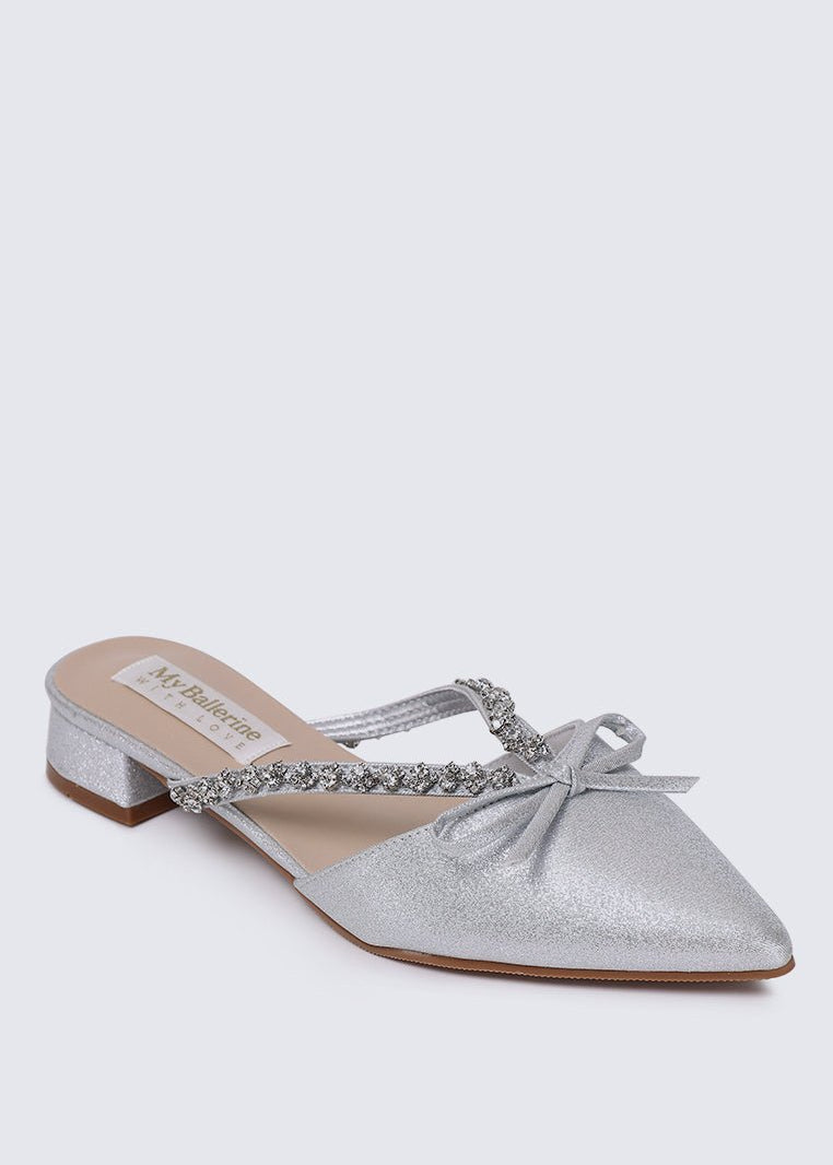 Seraphine Comfy Heels In SilverHeels - myballerine