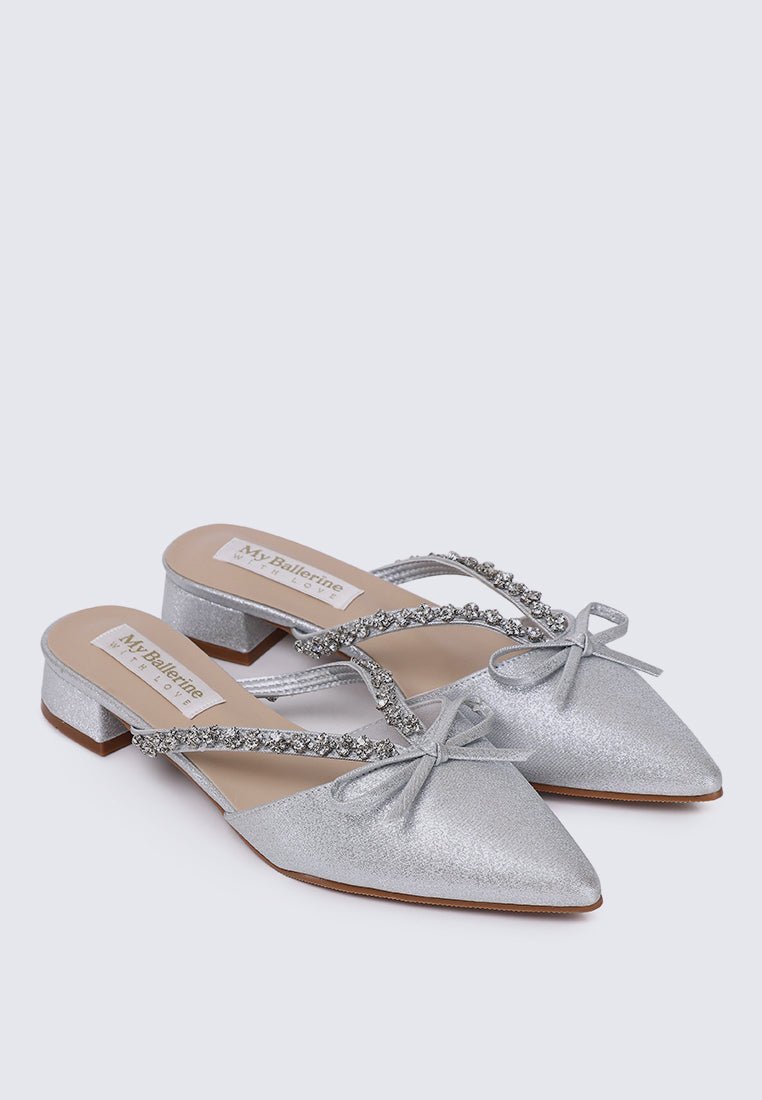 Seraphine Comfy Heels In SilverHeels - myballerine