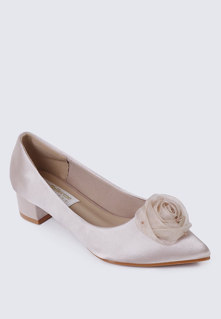 Sereia Comfy Heels In ChampagneHeels - myballerine