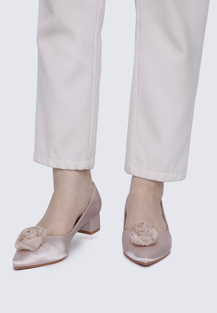 Sereia Comfy Heels In ChampagneHeels - myballerine