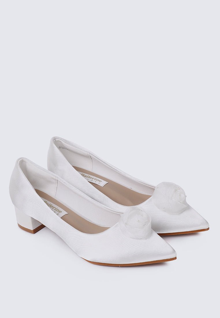 Sereia Comfy Heels In IvoryHeels - myballerine