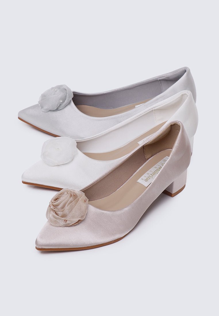 Sereia Comfy Heels In IvoryHeels - myballerine