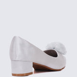 Sereia Comfy Heels In SilverHeels - myballerine
