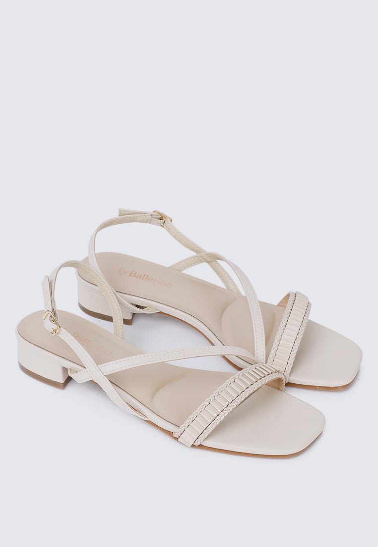Shereen Comfy Sandals In BeigeSandals - myballerine