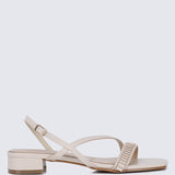 Shereen Comfy Sandals In BeigeShoes - myballerine
