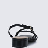 Shereen Comfy Sandals In BlackSandals - myballerine