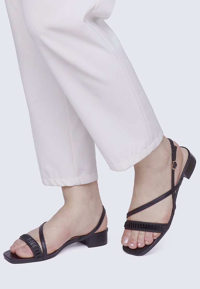 Shereen Comfy Sandals In BlackShoes - myballerine