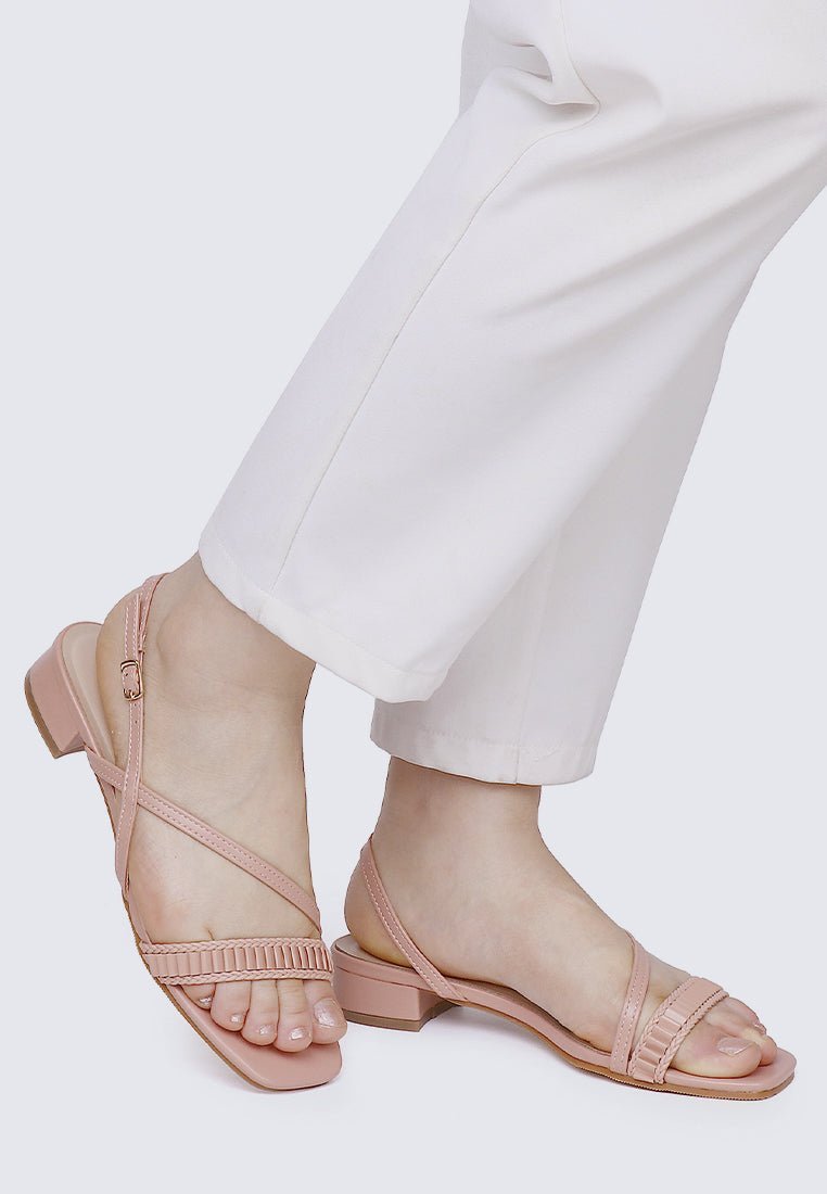Shereen Comfy Sandals In NudeSandals - myballerine