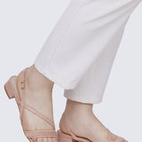 Shereen Comfy Sandals In NudeSandals - myballerine