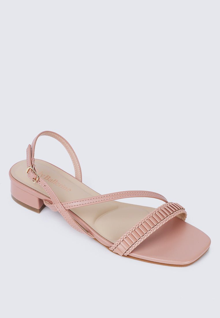 Shereen Comfy Sandals In NudeSandals - myballerine
