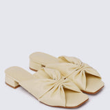 Sia Comfy Sandals In ButterSandals - myballerine