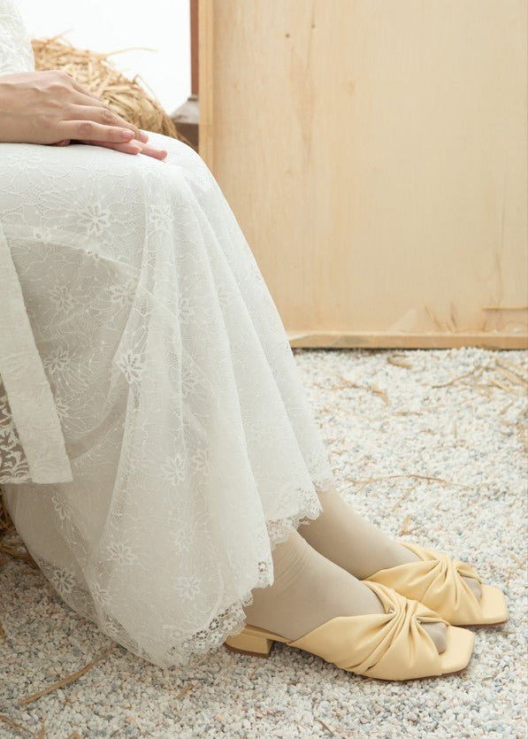 Sia Comfy Sandals In ButterSandals - myballerine