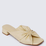 Sia Comfy Sandals In ButterSandals - myballerine