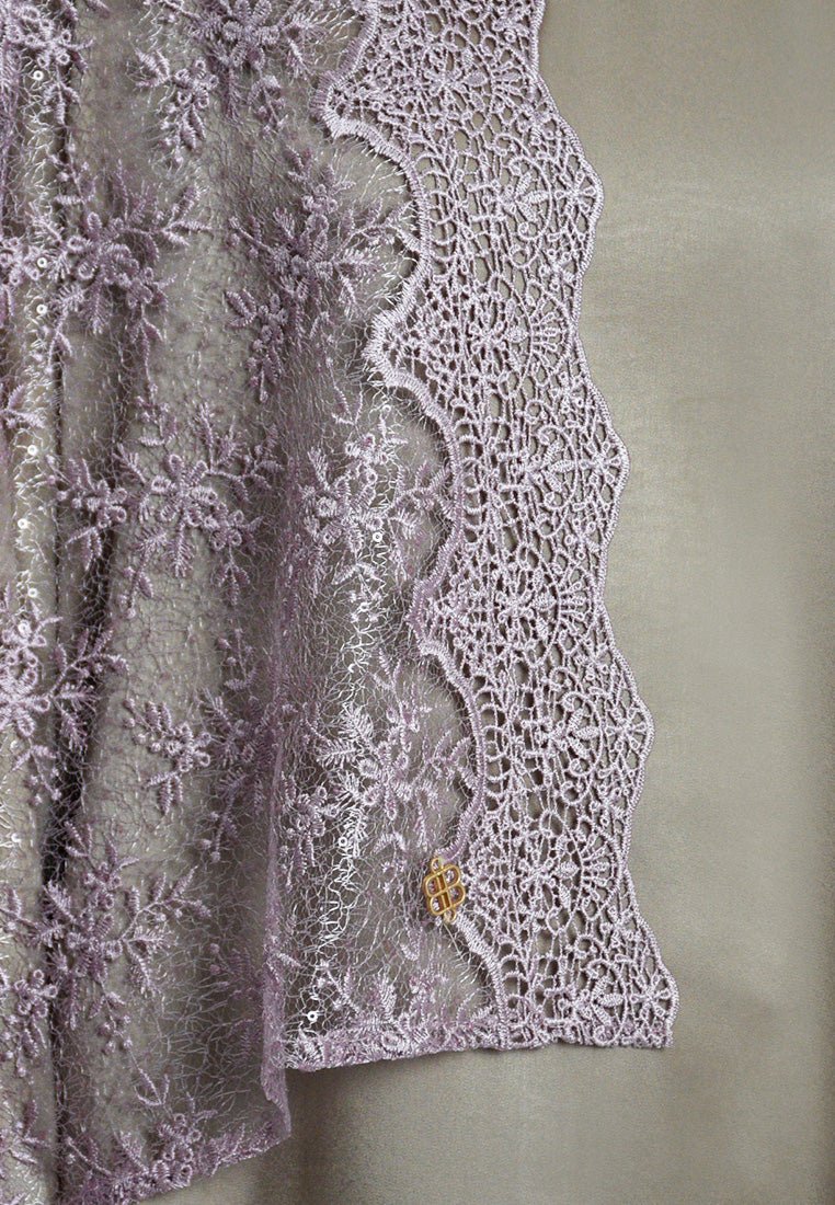 Sinaran Selendang Premium Scarves In PurpleSelendang - myballerine