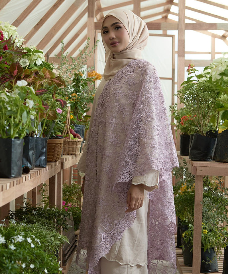 Sinaran Selendang Premium Scarves In PurpleSelendang - myballerine