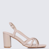 Sooya Comfy Heels In AlmondHeels - myballerine