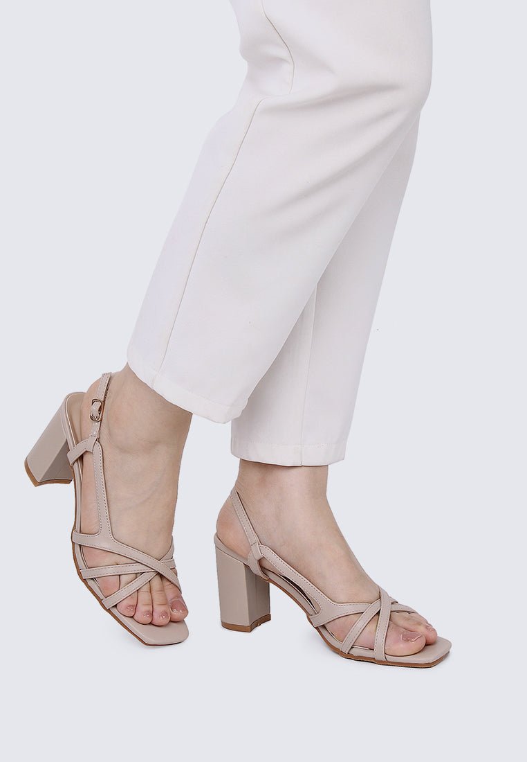 Sooya Comfy Heels In AlmondHeels - myballerine