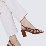Sooya Comfy Heels In BrownHeels - myballerine