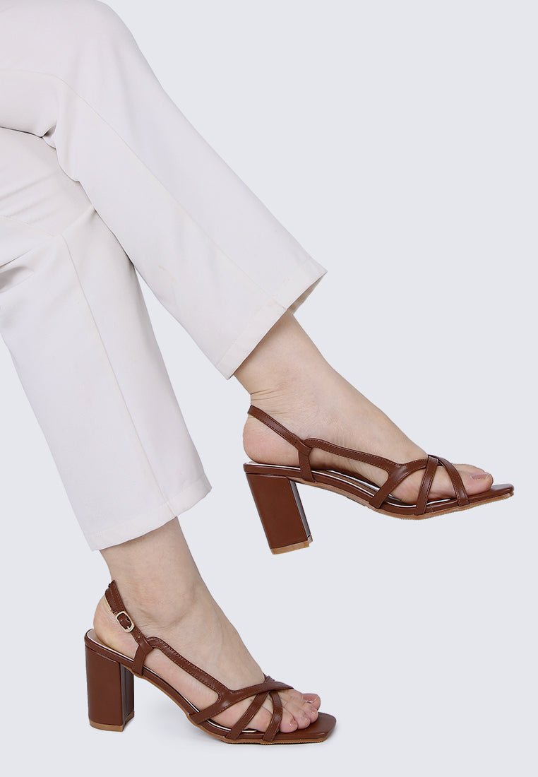 Sooya Comfy Heels In BrownHeels - myballerine