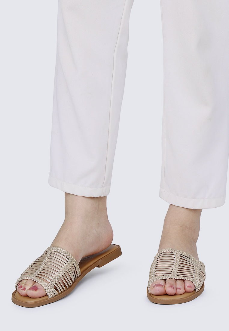 Spring Comfy Sandals In GoldSandals - myballerine