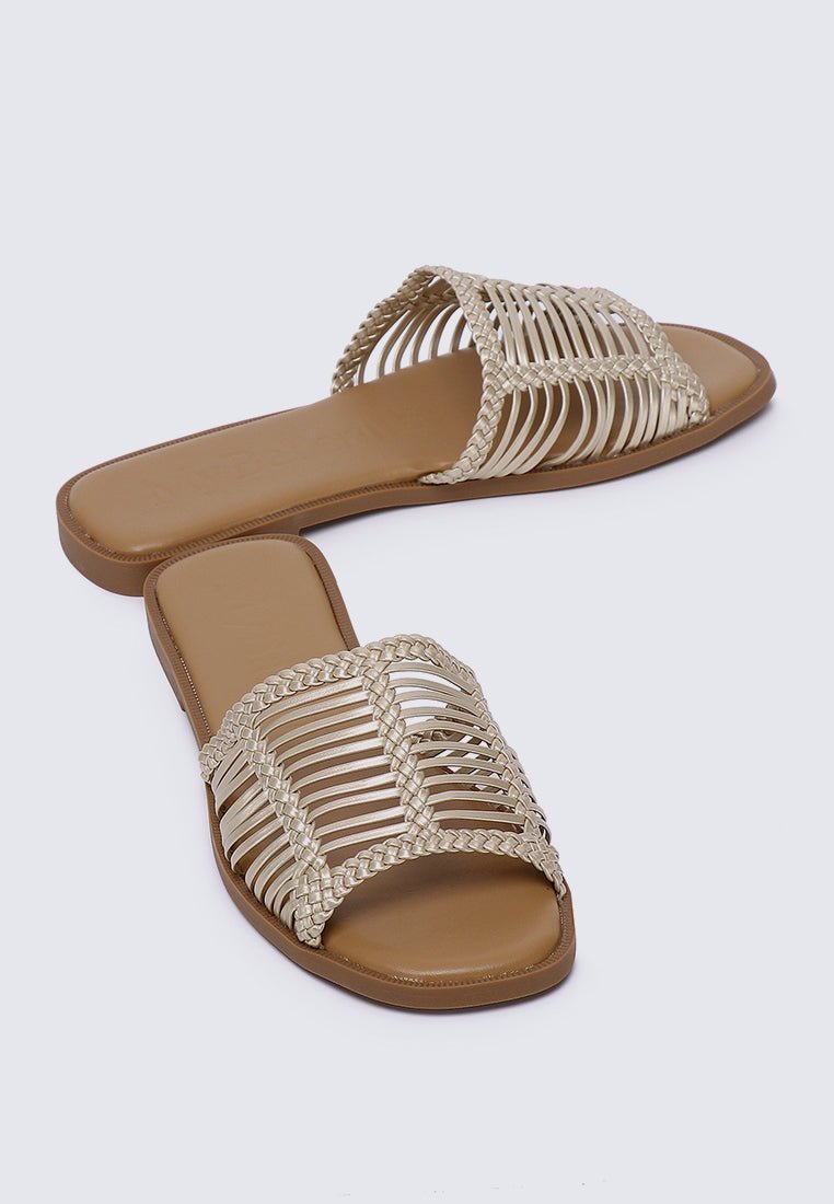 Spring Comfy Sandals In GoldSandals - myballerine