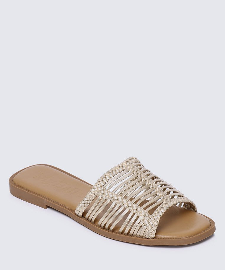 Spring Comfy Sandals In GoldShoes - myballerine