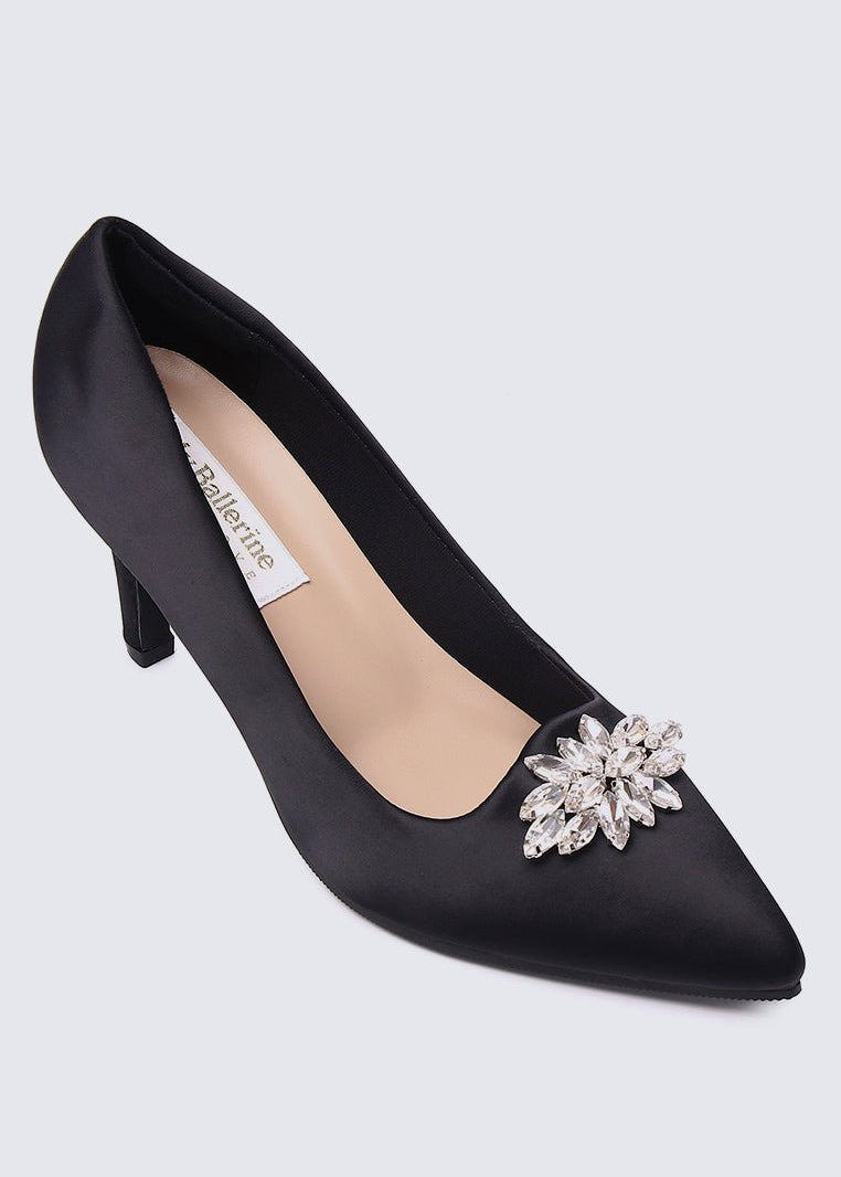 Stacy Comfy Pumps In Black - myballerine