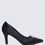 Stacy Comfy Pumps In Black - myballerine