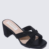 Suri Comfy Heels In BlackHeels - myballerine