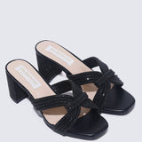 Suri Comfy Heels In BlackHeels - myballerine
